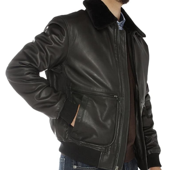 Luciano Natazzi New Nappa Leather Bomber Jacket - Picture 4 of 14